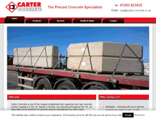 Tablet Screenshot of carter-concrete.co.uk